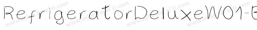 RefrigeratorDeluxeW01-Bold Regular字体转换